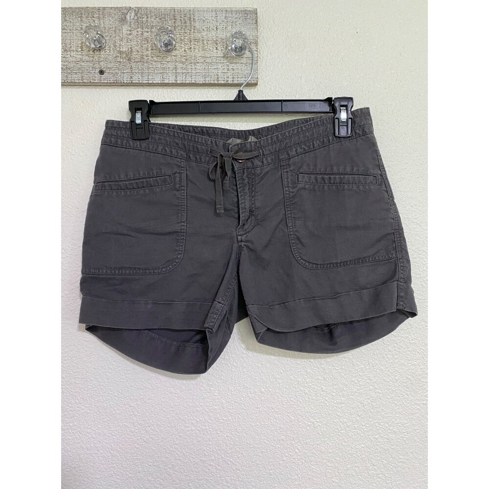 The North Face Women’s Linen Blend Shorts Sz 10 Gray Outdoors Minimalist Beach